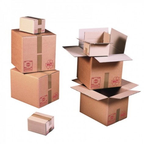 Carton emballage multi-usages en carton solide ondulé